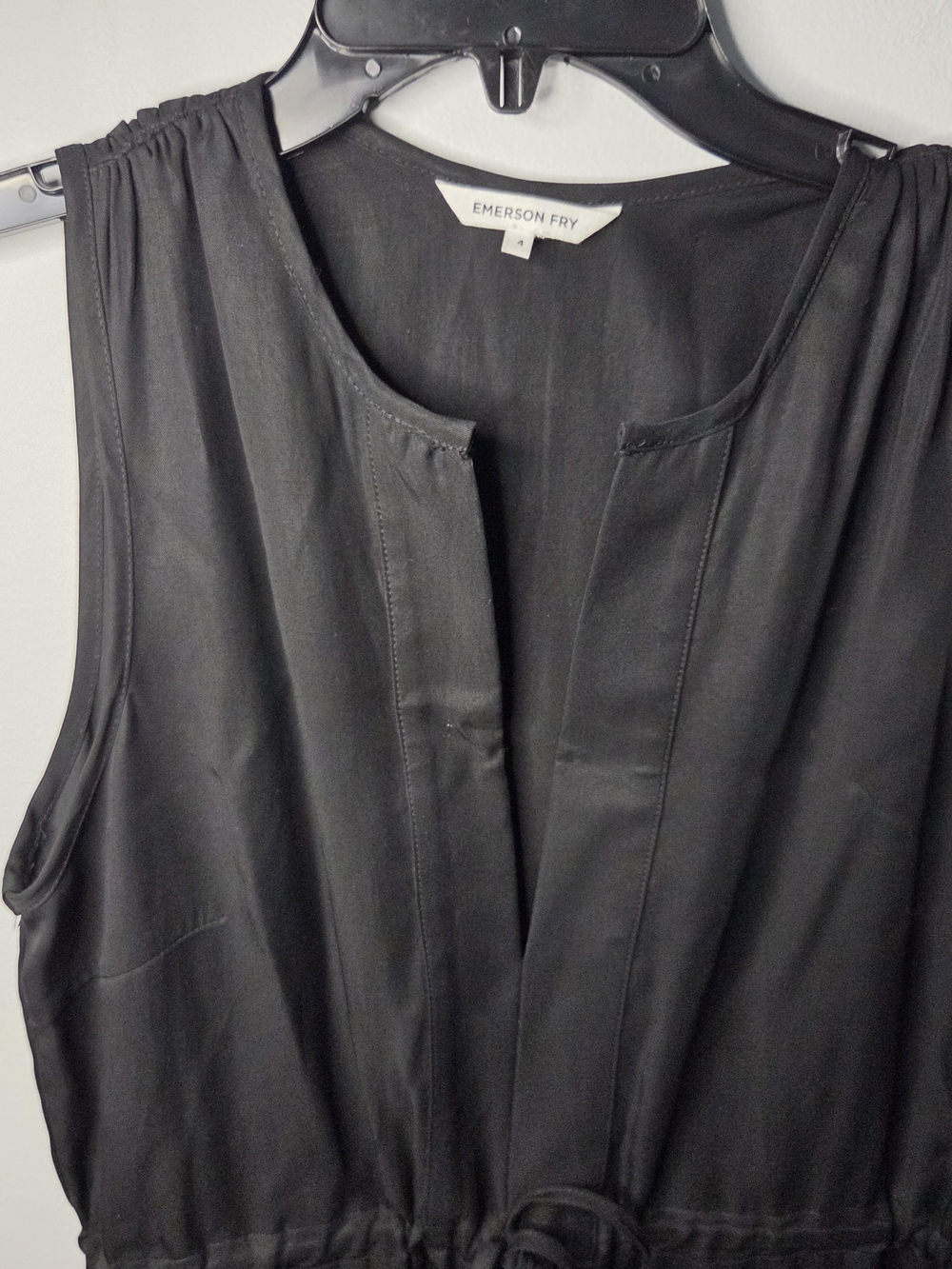 Emerson Fry black sleeveless tencel dress size 4 - Picture 2 of 10